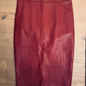 FRNCH faux leather pencil skirt